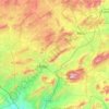 Altiplano topographic map, elevation, terrain