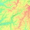 Casey County topographic map, elevation, terrain