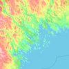 Luleå kommun topographic map, elevation, terrain