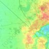 Schuby topographic map, elevation, terrain