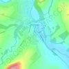 Bunclody topographic map, elevation, terrain