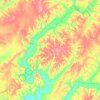 Sparrowhawk topographic map, elevation, terrain