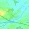 Kinnegad topographic map, elevation, terrain