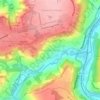 Monkton Combe topographic map, elevation, terrain