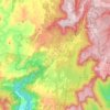 Megalong Valley topographic map, elevation, terrain