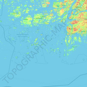 Nagu topographic map, elevation, terrain