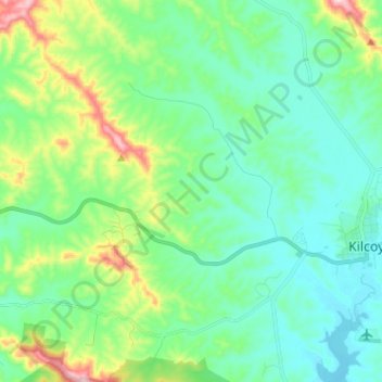 Woolmar topographic map, elevation, terrain