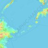 Bangsamoro topographic map, elevation, terrain