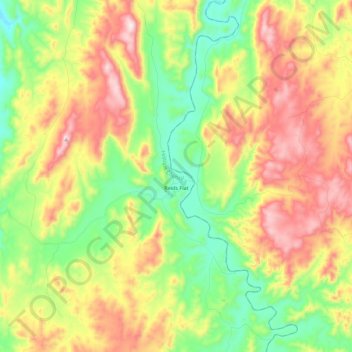 Reids Flat topographic map, elevation, terrain