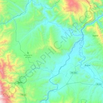 Bellavista topographic map, elevation, terrain