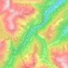 Finhaut topographic map, elevation, terrain