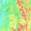 Rutland County topographic map, elevation, terrain