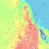Eritrea topographic map, elevation, terrain