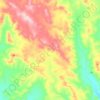 Reno topographic map, elevation, terrain