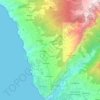 Tijarafe topographic map, elevation, terrain