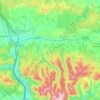Orton topographic map, elevation, terrain