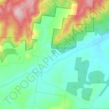 Cobaw topographic map, elevation, terrain