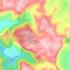 Flaxton topographic map, elevation, terrain