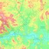Huetamo topographic map, elevation, terrain