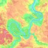 Prienų seniūnija topographic map, elevation, terrain