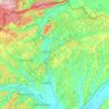 Edelényi kistérség topographic map, elevation, terrain