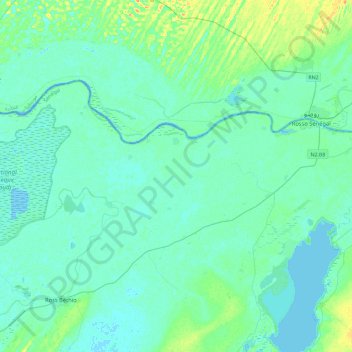 Ronkh topographic map, elevation, terrain