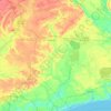 Columbus County topographic map, elevation, terrain