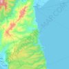 Real topographic map, elevation, terrain