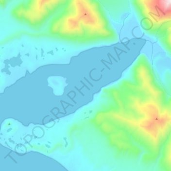Lituya Bay topographic map, elevation, terrain