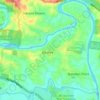Karalee topographic map, elevation, terrain