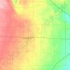 Hockley County topographic map, elevation, terrain