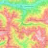 Uvernet-Fours topographic map, elevation, terrain
