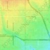 Valley Village Neighborhood Council District topographic map, elevation, terrain