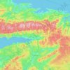 Colchester County topographic map, elevation, terrain