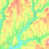 Lenox Township topographic map, elevation, terrain