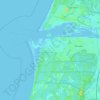 IJmuiden topographic map, elevation, terrain