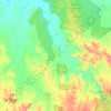 Yetman topographic map, elevation, terrain