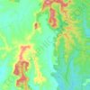 Coaldale topographic map, elevation, terrain