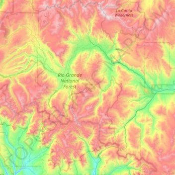 Mineral County topographic map, elevation, terrain
