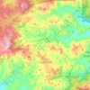 Brucei/Burcei topographic map, elevation, terrain
