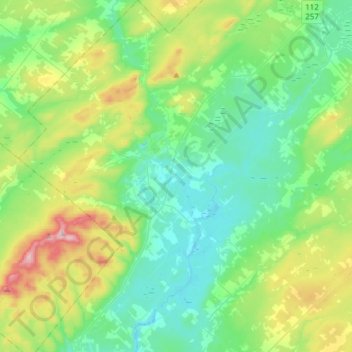 Dudswell topographic map, elevation, terrain