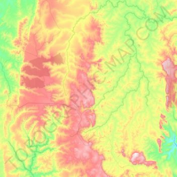 Itacambira topographic map, elevation, terrain