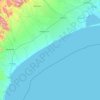 Canterbury Bight topographic map, elevation, terrain