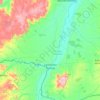 Malhada topographic map, elevation, terrain