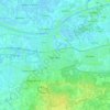 Waalwijk topographic map, elevation, terrain