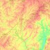 Davidson County topographic map, elevation, terrain