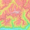 Chaîne de la Bernina topographic map, elevation, terrain