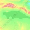 阿雅克库木湖 topographic map, elevation, terrain