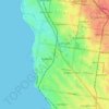 Brighton District topographic map, elevation, terrain