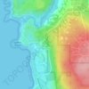 Prevelly topographic map, elevation, terrain
